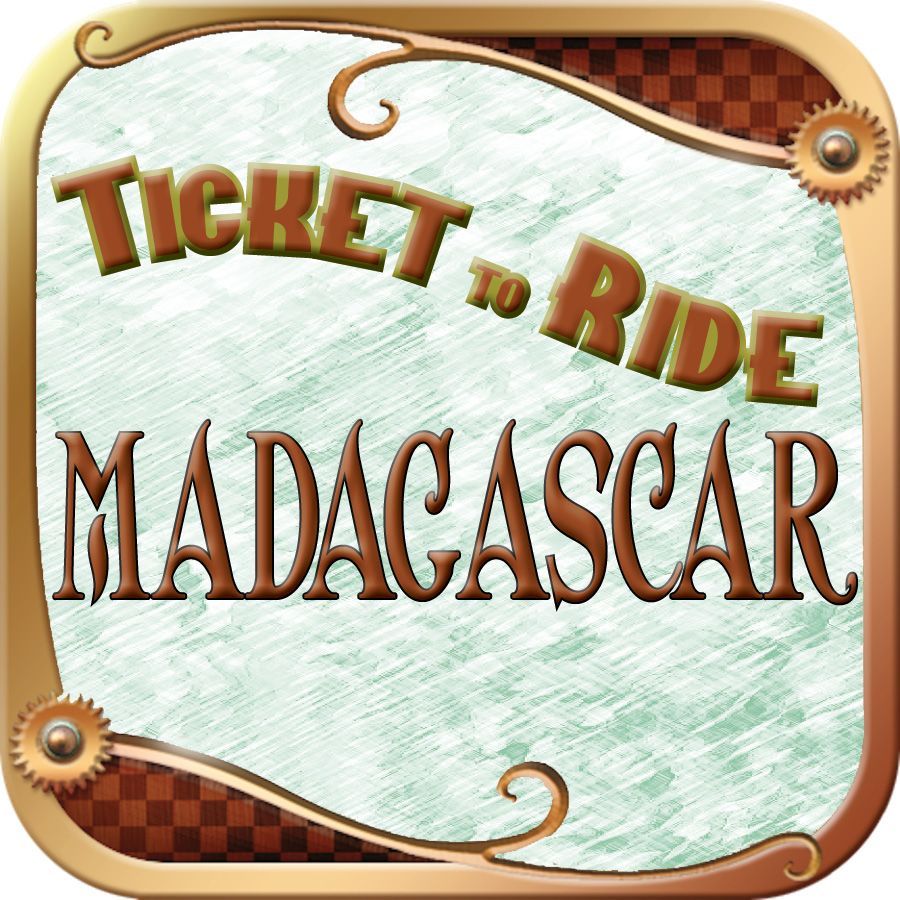 Madagascar (fan expansion for Ticket to Ride) box art