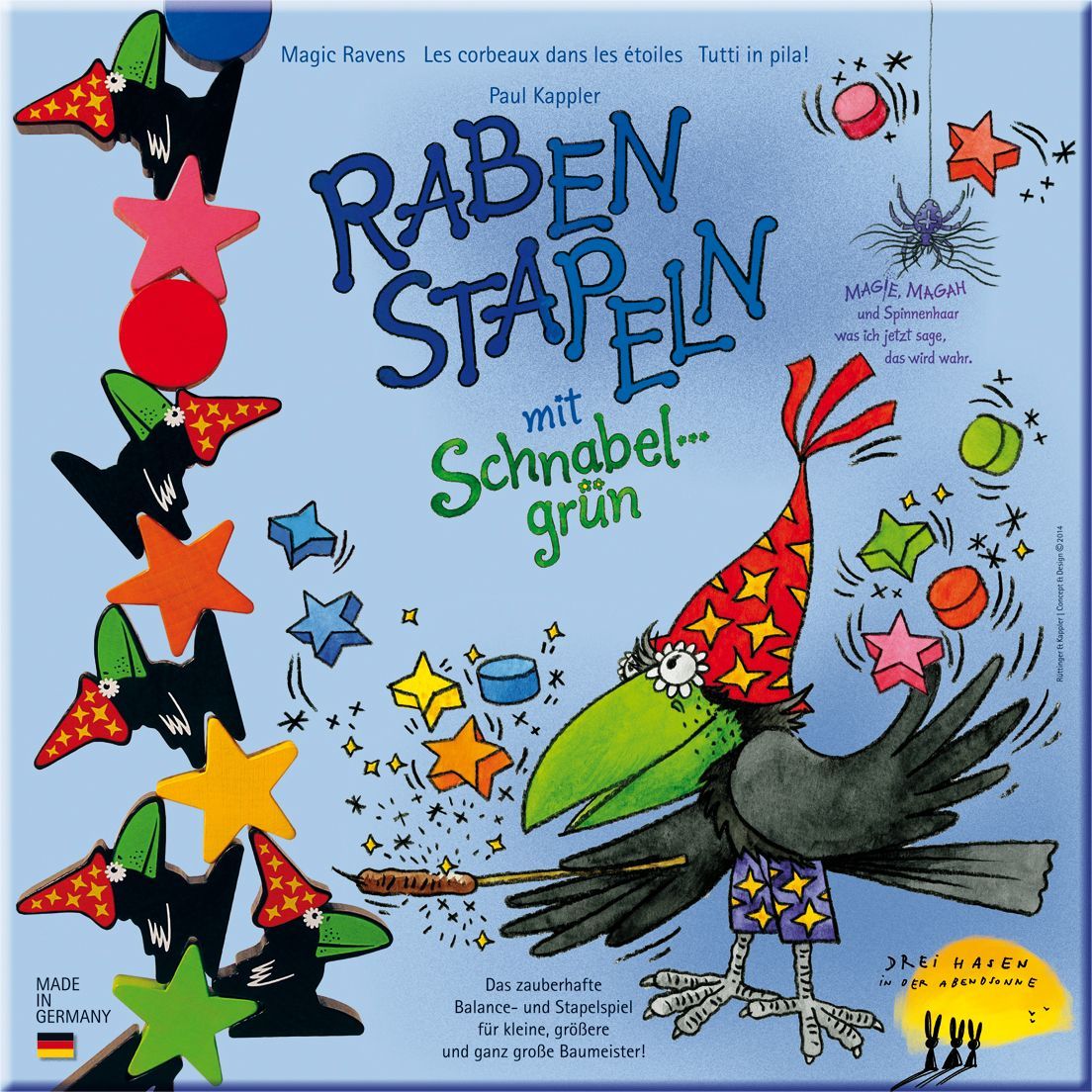 Raben Stapeln mit Schnabelgrün box art