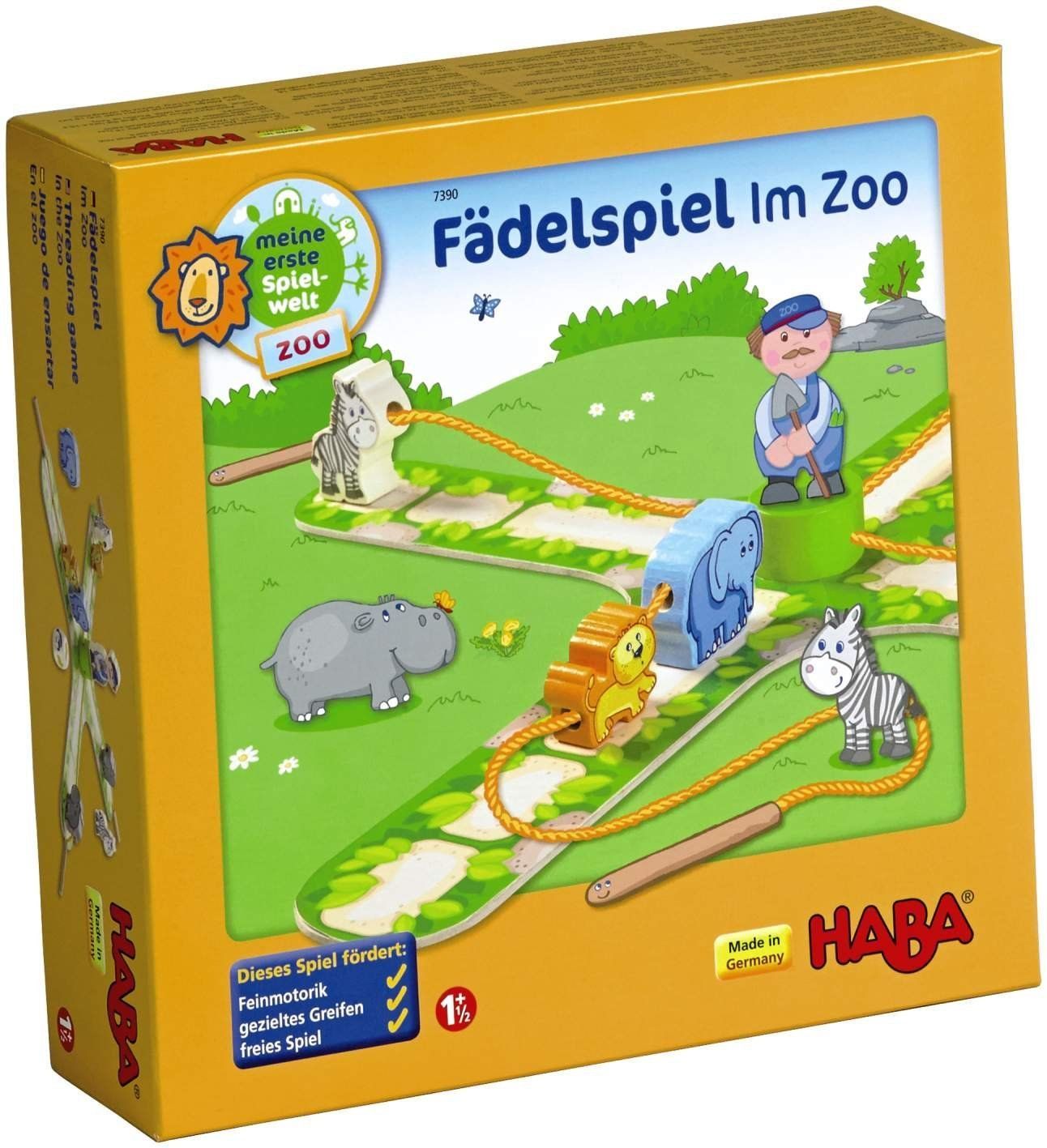 Fädelspiel: Im Zoo doboz