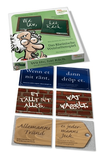 Wä läv, hät Räsch: Das Rheinische Weisheitenspiel box art