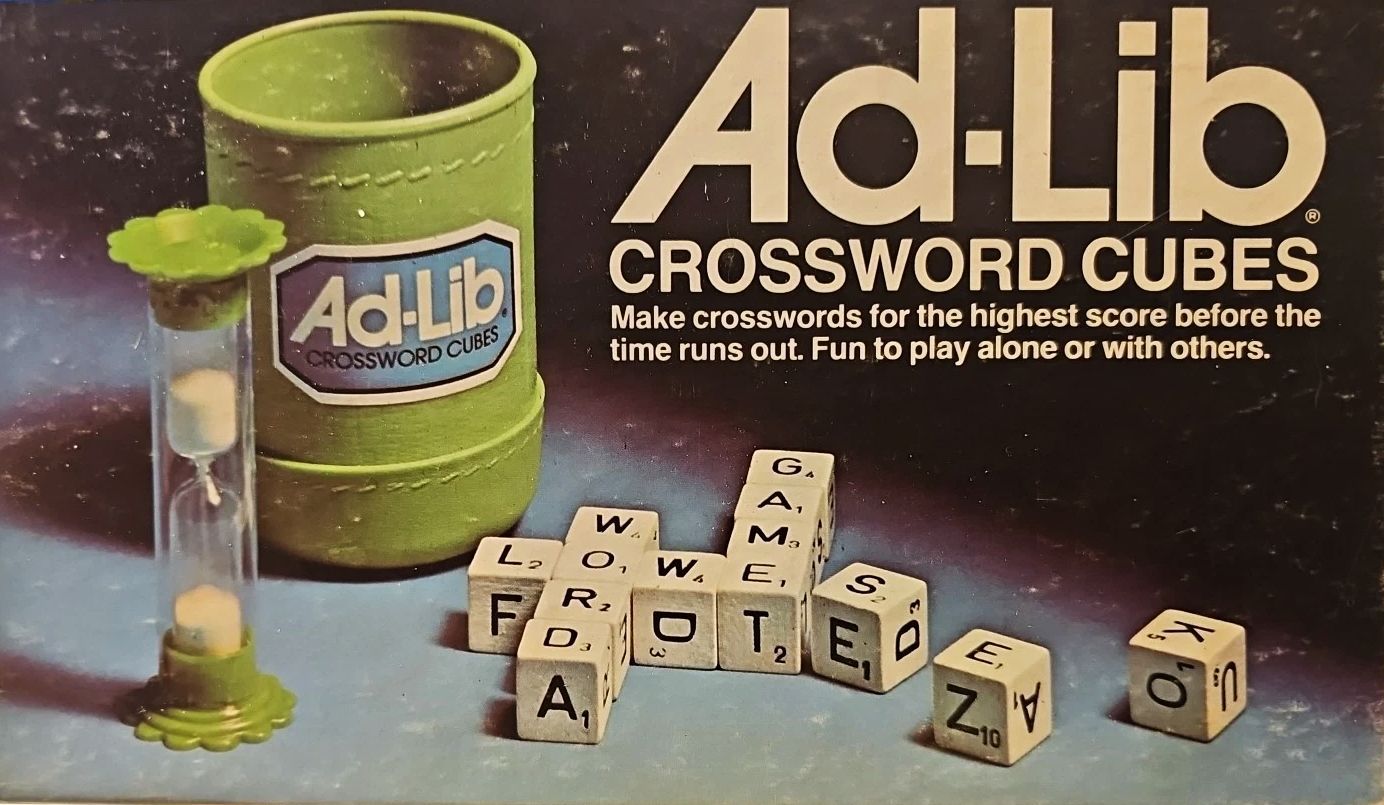 Ad-Lib Crossword Cubes box art