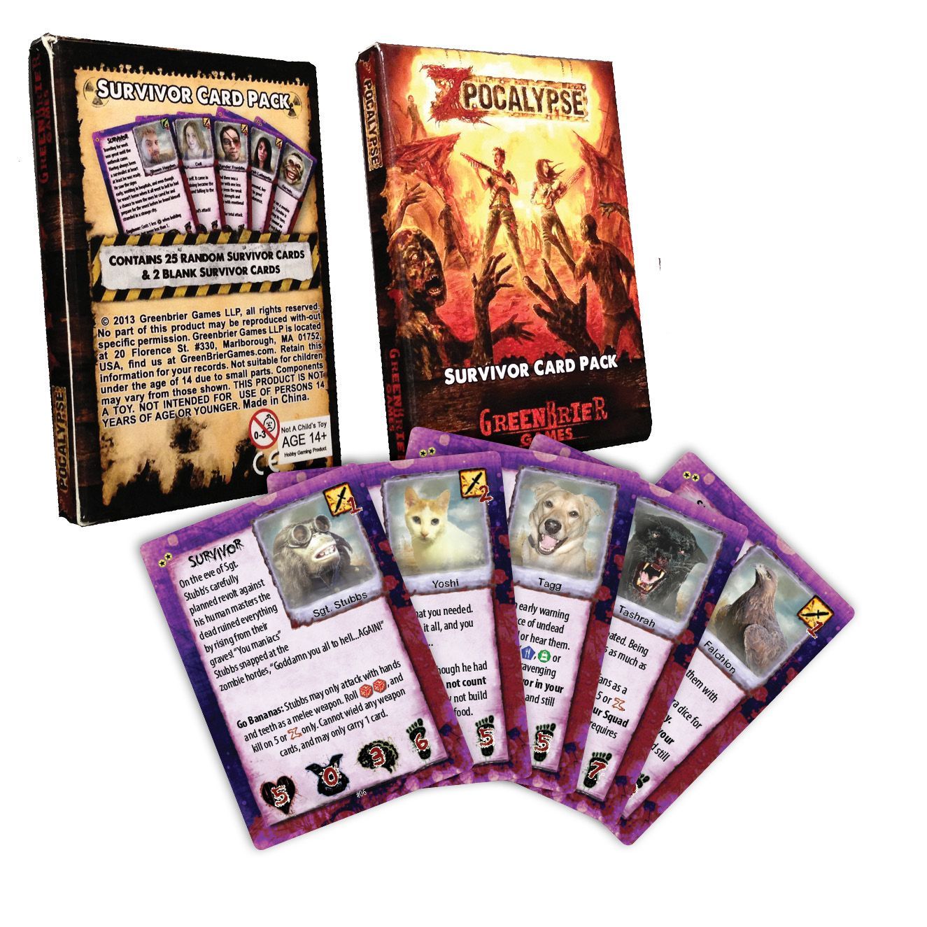 Zpocalypse: Animal Survivor Card Pack doboz