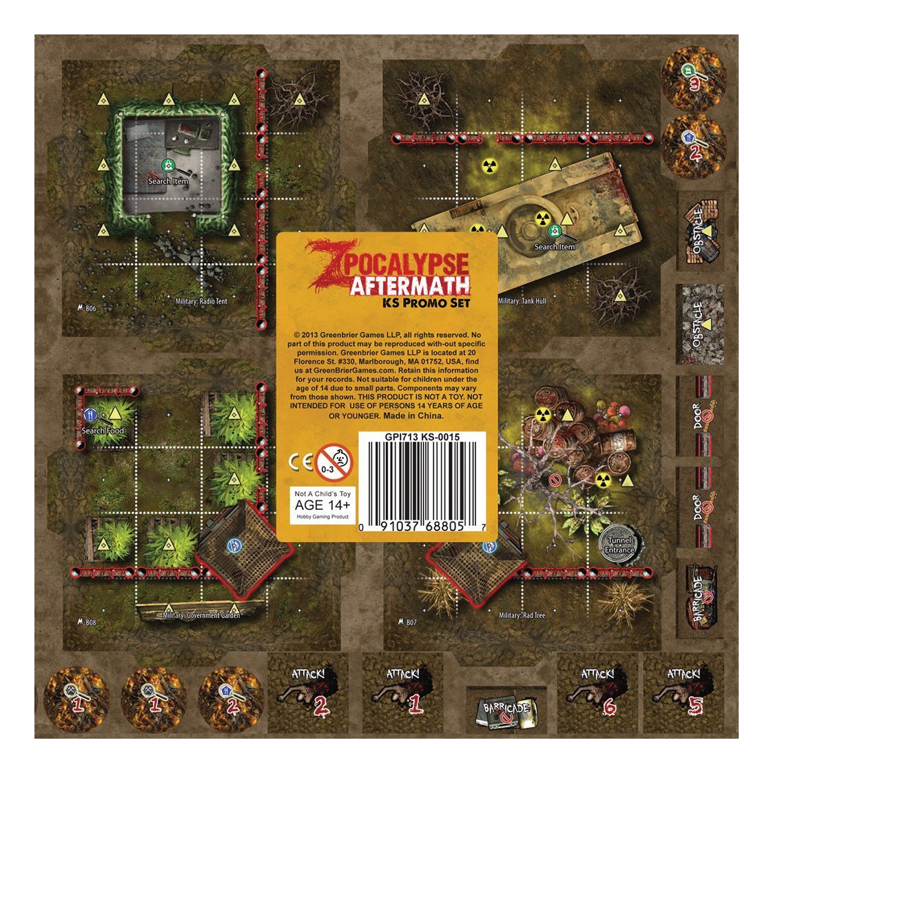Coperta Zpocalypse: Military Tiles and Promotional Cards