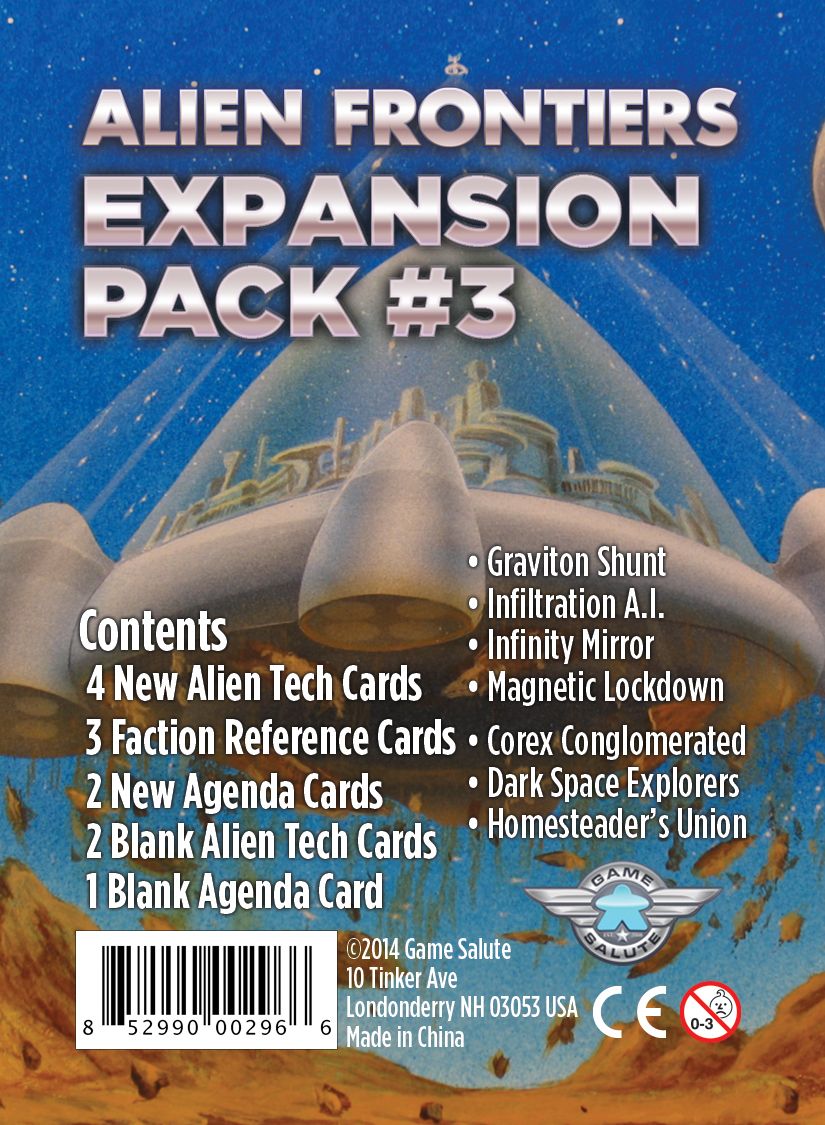 Alien Frontiers: Expansion Pack #3 doboz
