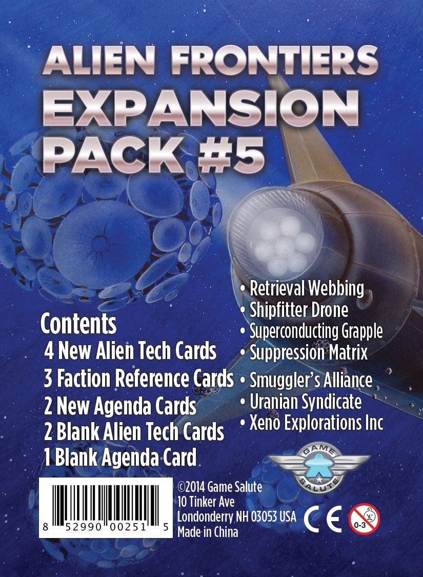 Coperta Alien Frontiers: Expansion Pack #5