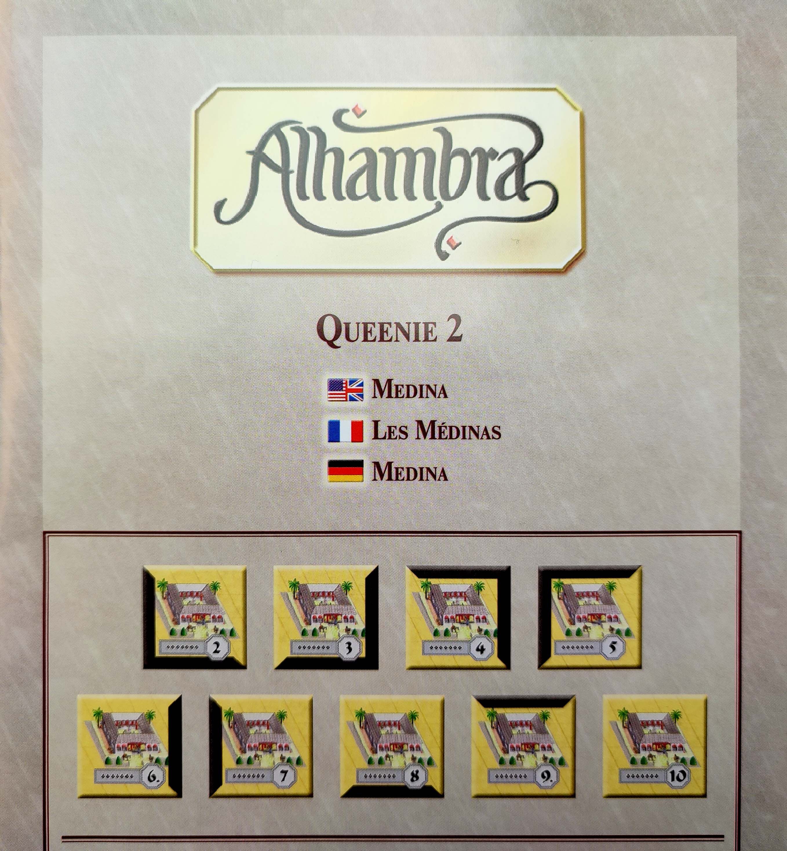Coperta Alhambra: Queenie 2 – Medina