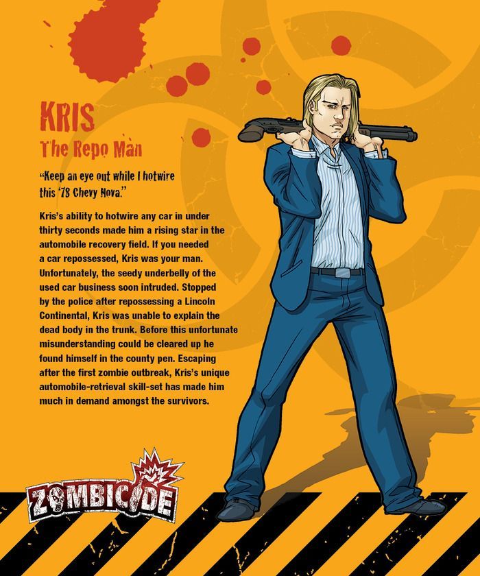 Coperta Zombicide Survivor: Kris