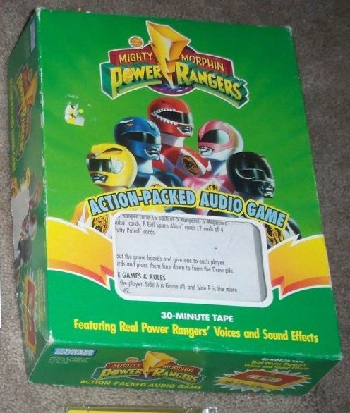 Mighty Morphin Power Rangers Audio Game box art