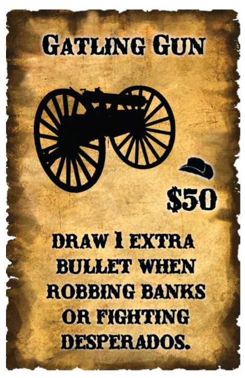 Coperta Spurs: A Tale in the Old West – Gatling Gun Promo Card
