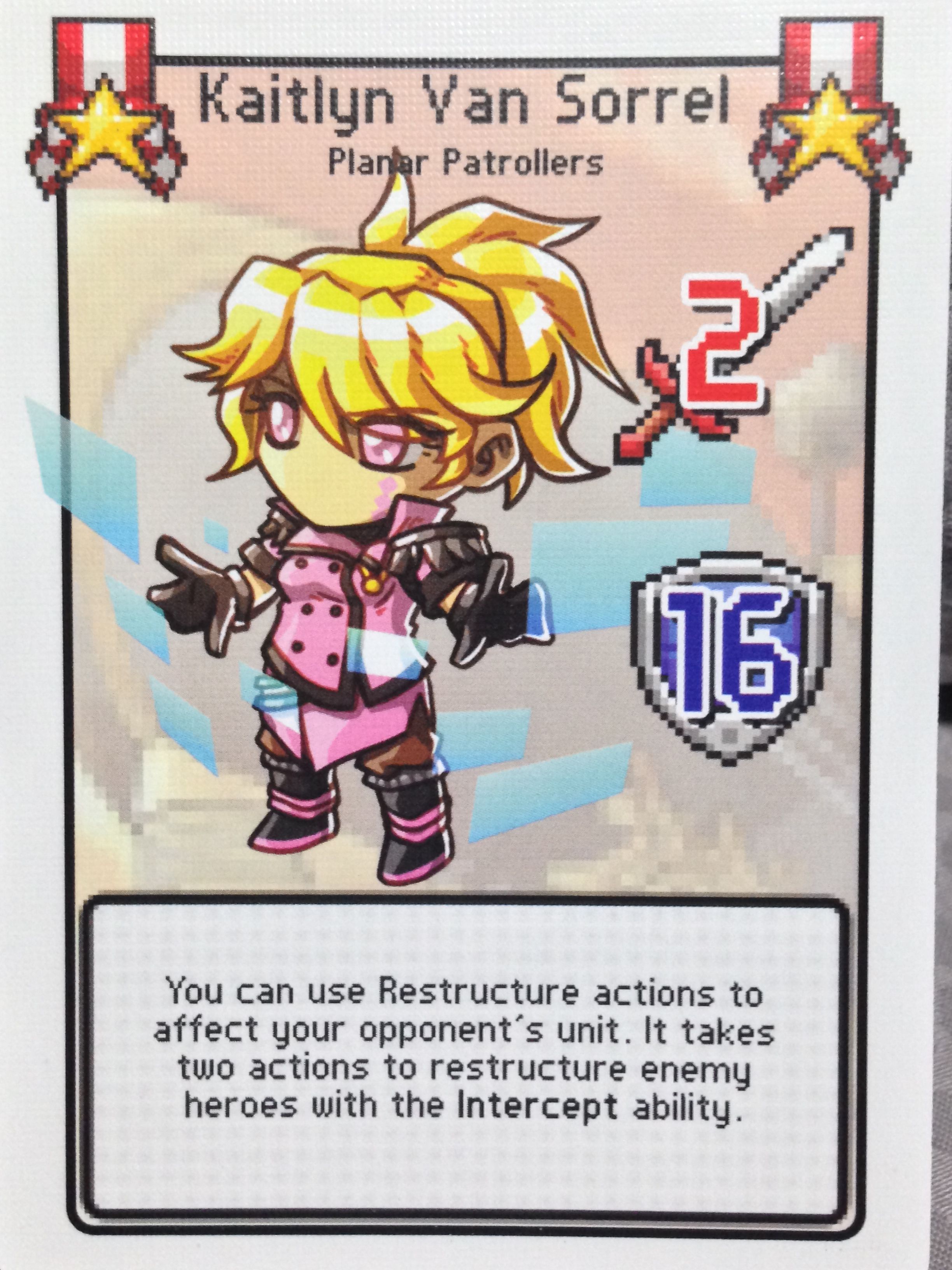 Pixel Tactics: HD Leader Card – Kaitlyn Van Sorrel doboz
