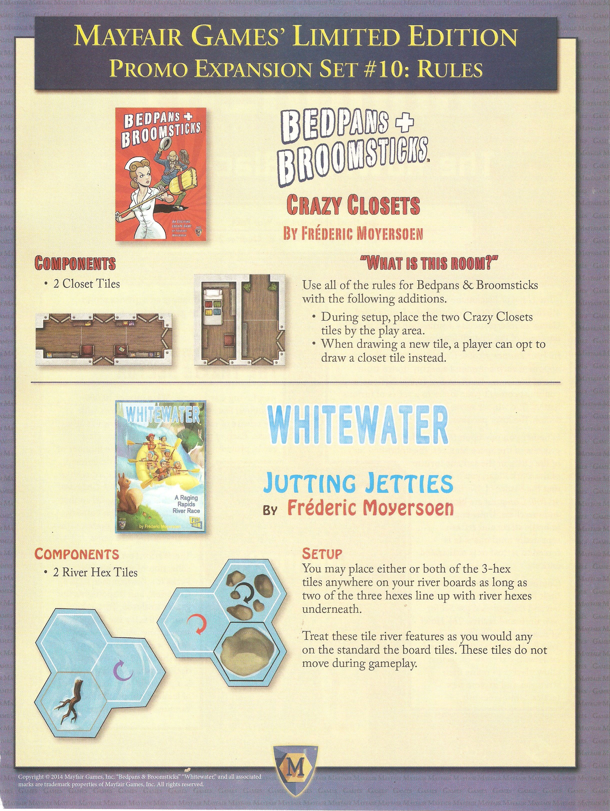 Mayfair Games' Limited Edition Promo Expansion Set #10 box art