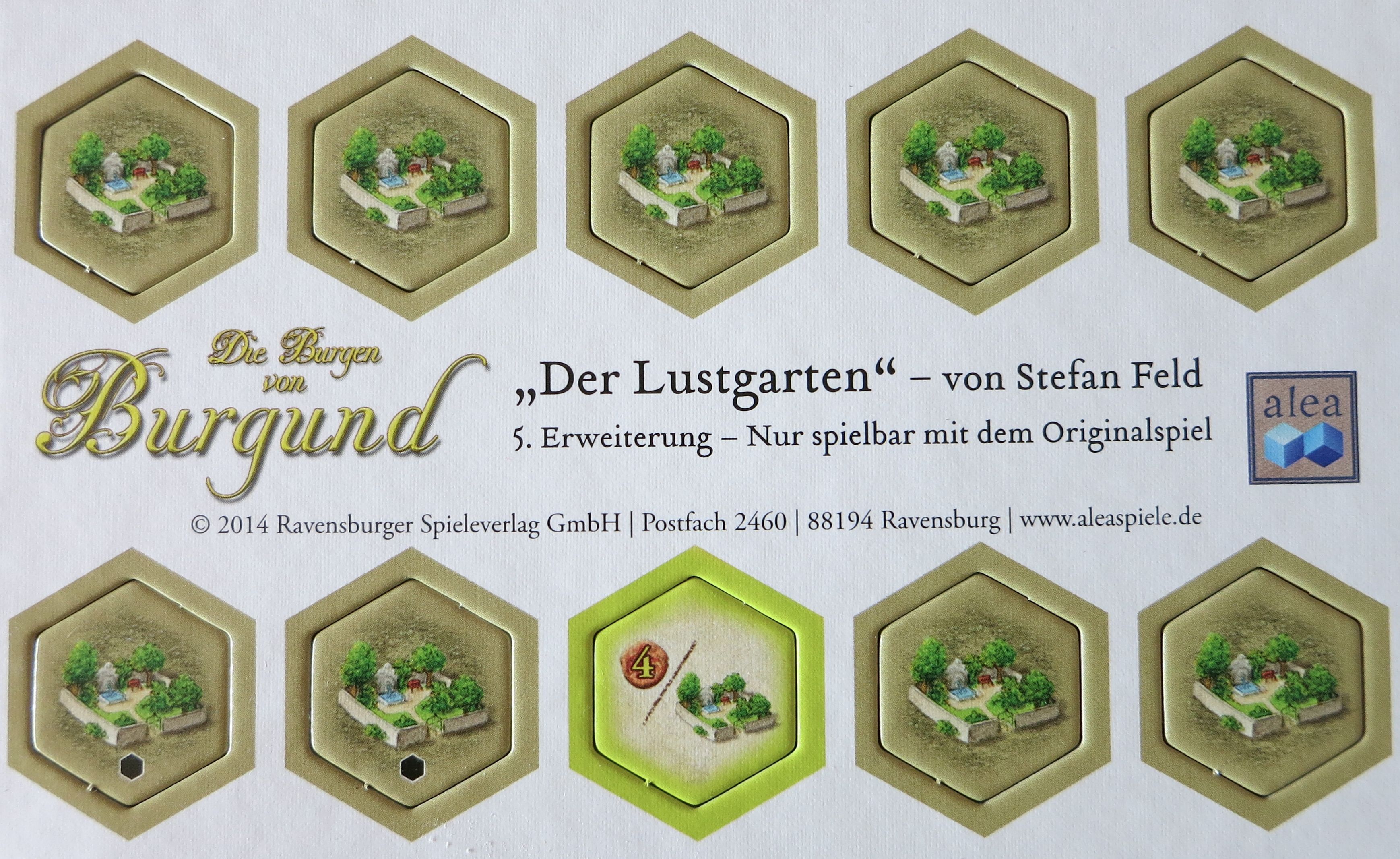 Coperta The Castles of Burgundy: 5th Expansion – Pleasure Garden