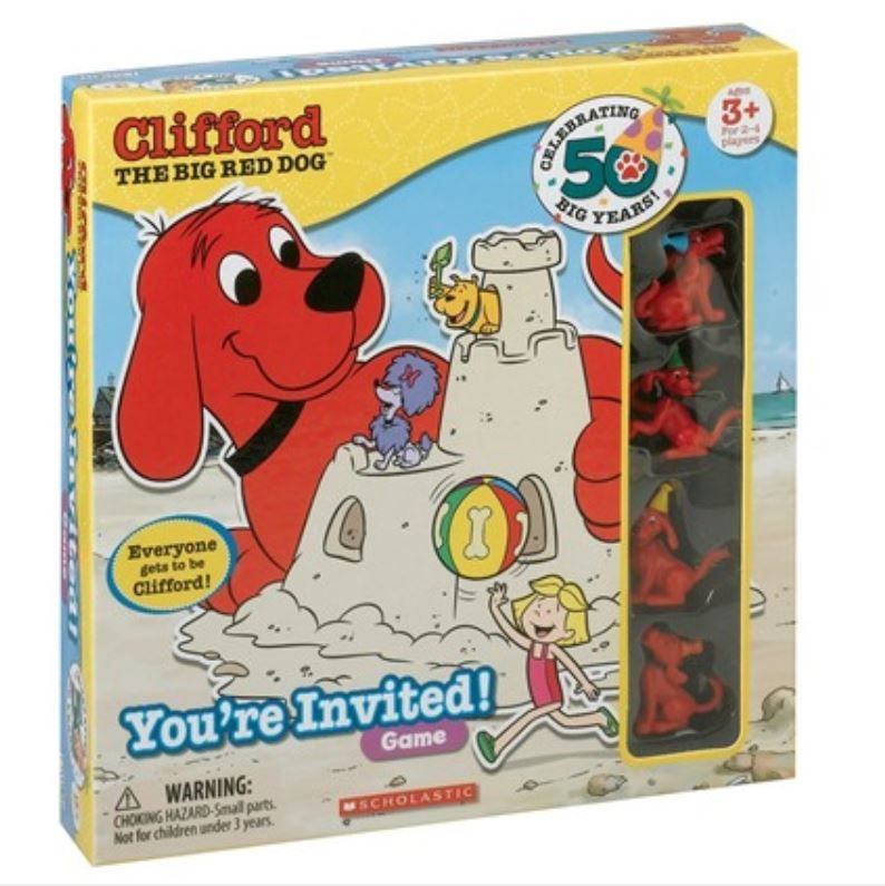 Clifford the Big Red Dog "You're Invited!" Game doboz