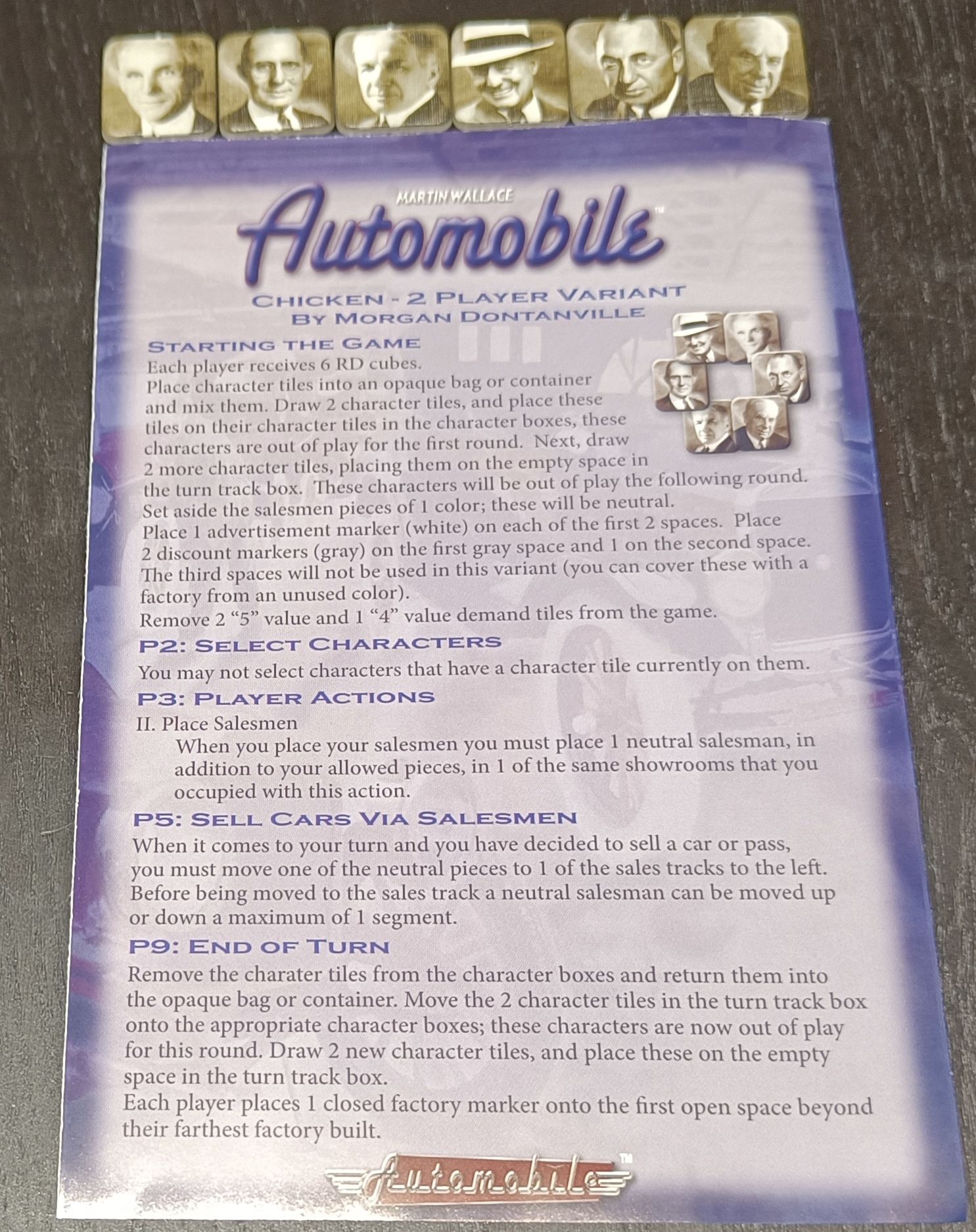 Automobile: Chicken – 2 Player Variant box art