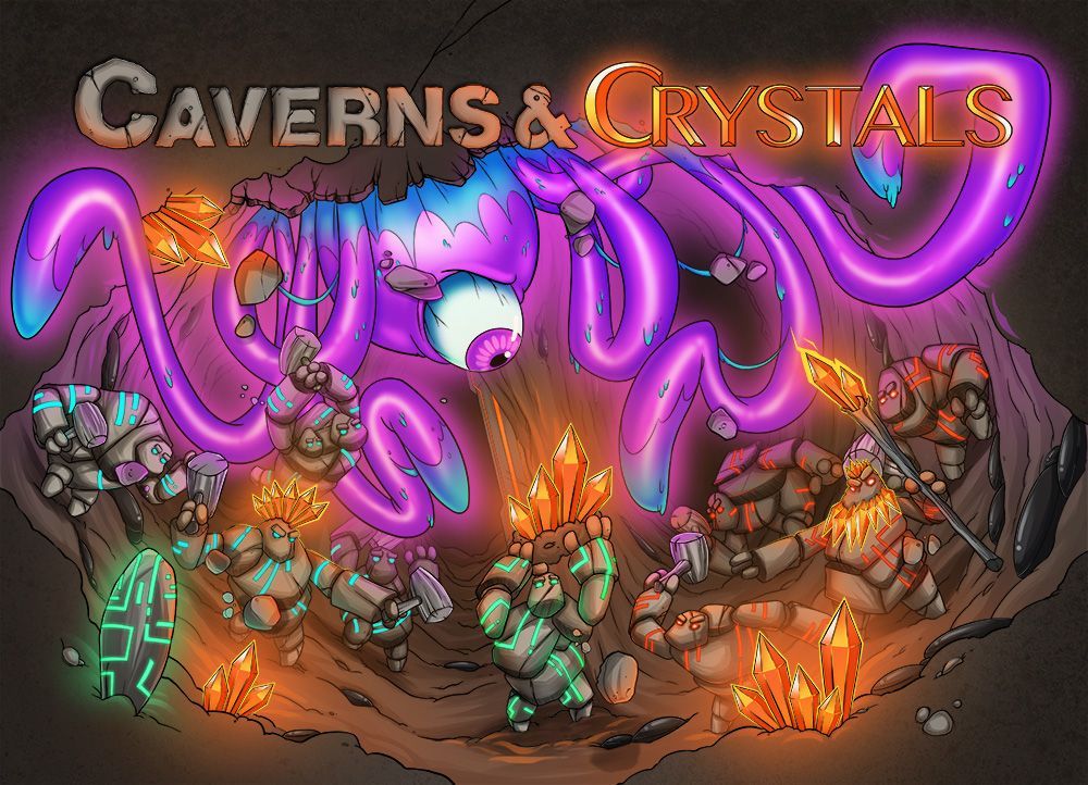Caverns & Crystals: Rule the Rock! box art