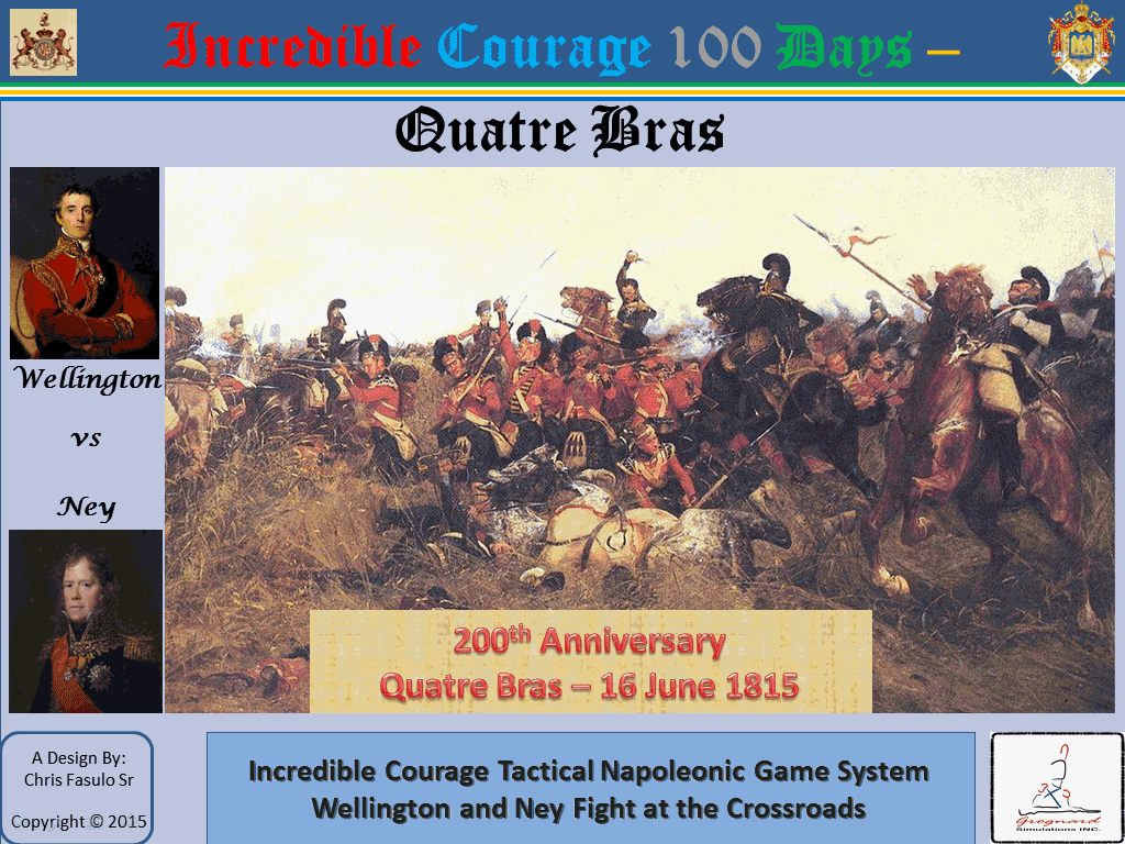 Incredible Courage 100 Days: Quatre Bras box art