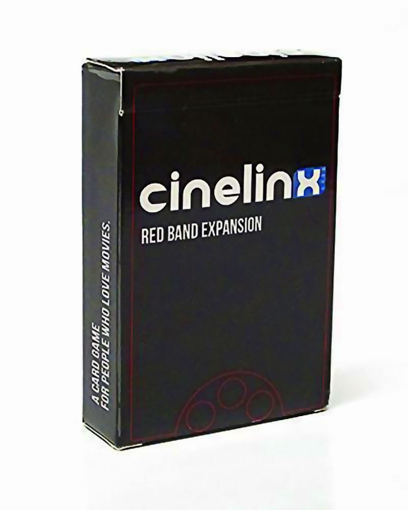 Cinelinx: A Card Game For People Who Love Movies – Red Band Expansion box art
