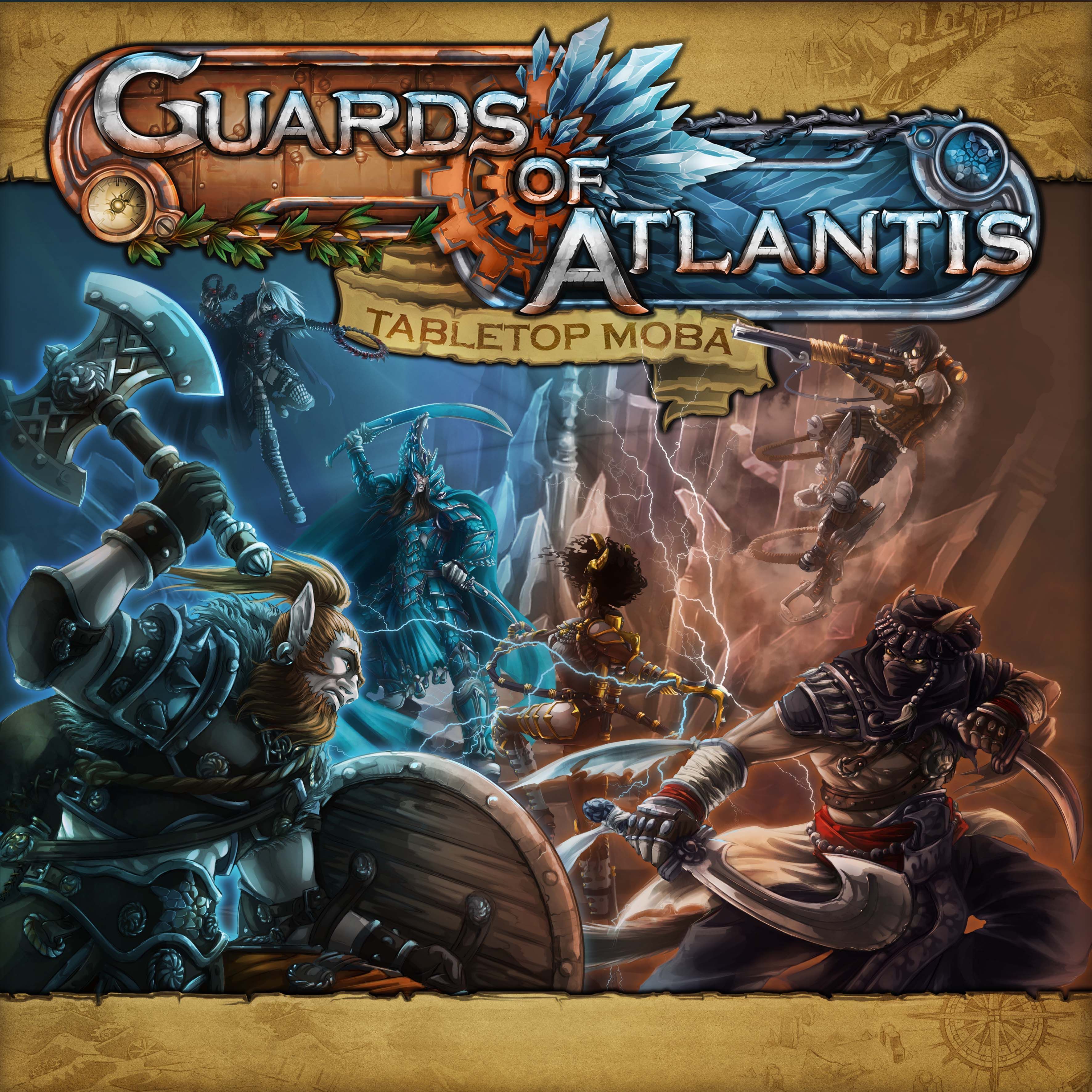 Guards of Atlantis: Tabletop MOBA doboz