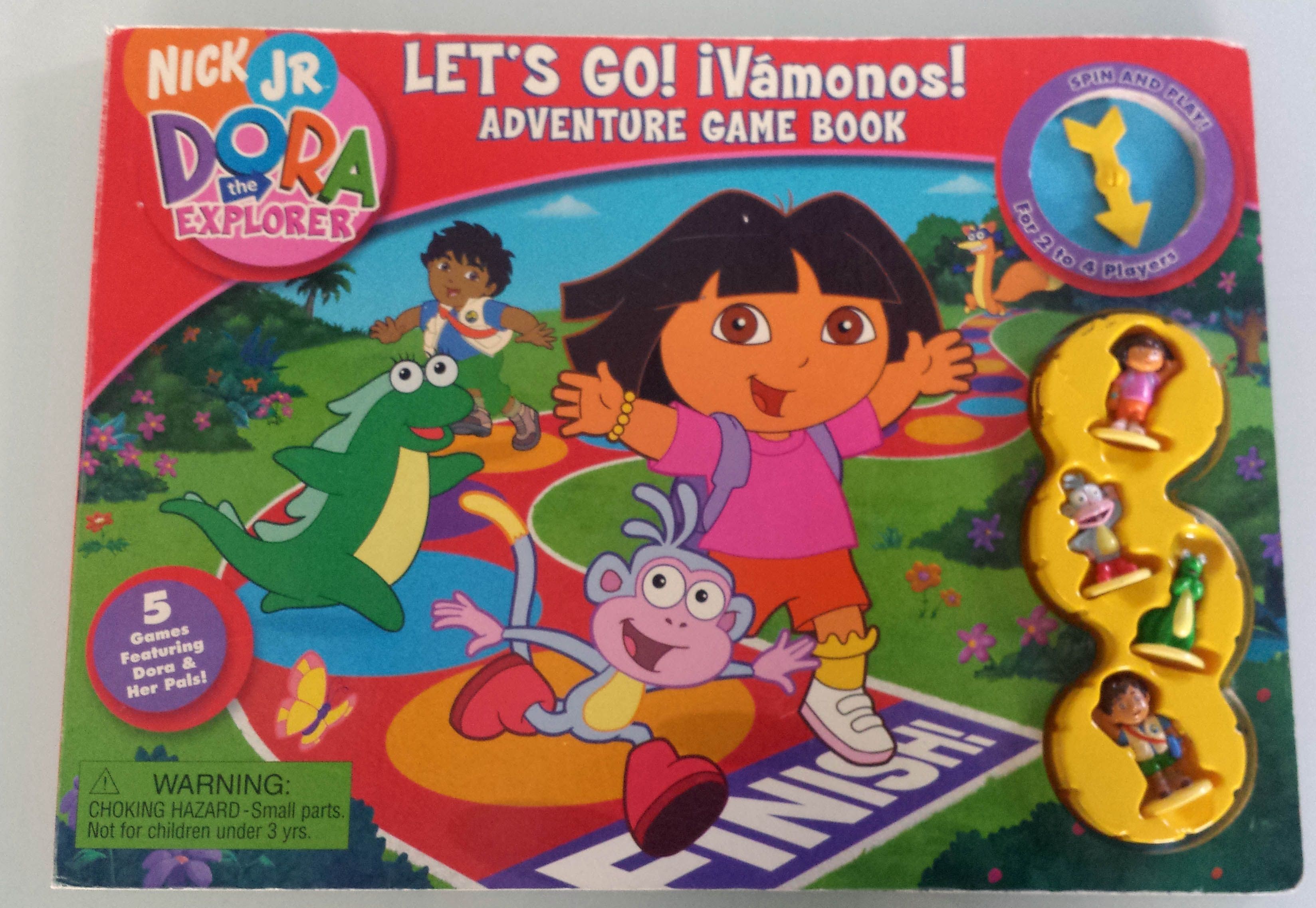 Dora the Explorer Let's Go! Adventure Game Book doboz