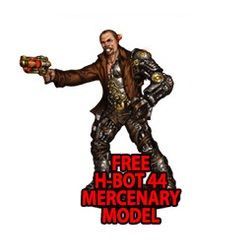 Wild West Exodus: H-BOT 44 Mercenary miniature box art