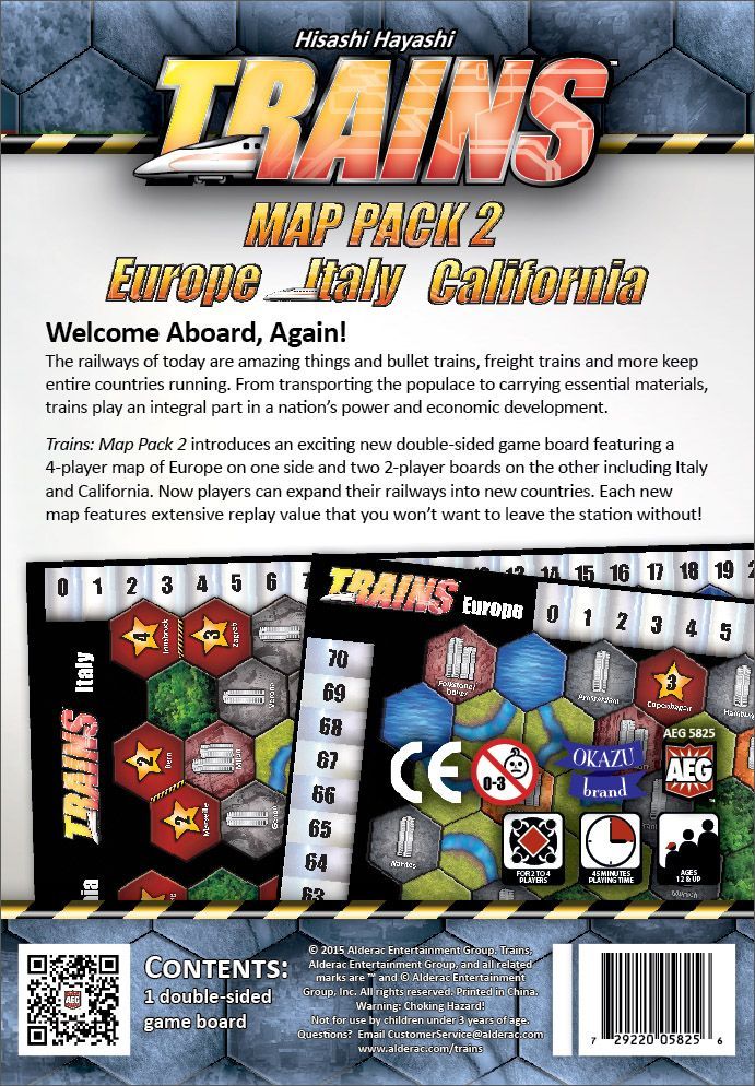 Trains: Map Pack 2 – Europe/Italy/California box art