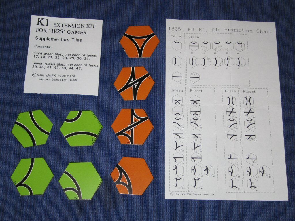 Coperta 1825 Extension Kit K1: Supplementary Tiles