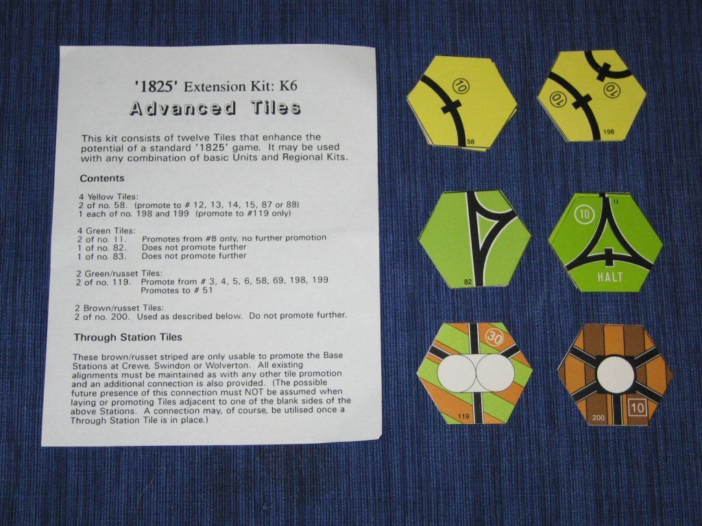 1825 Extension Kit K6: Advanced Tiles box art
