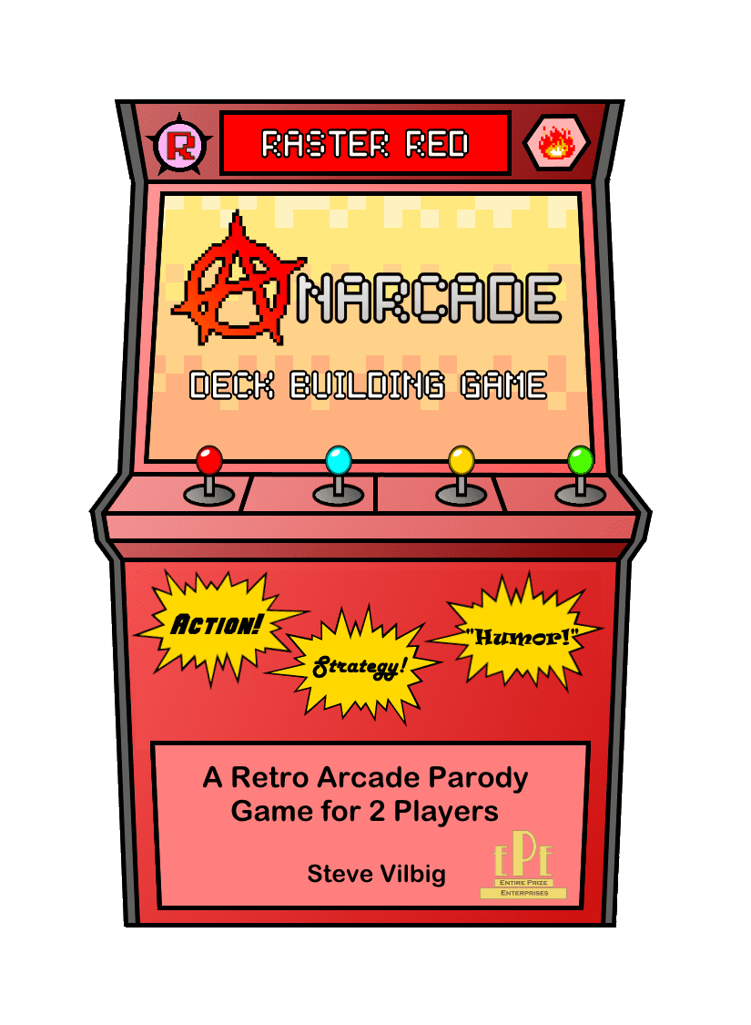 Anarcade Deck Building Game: Raster Red doboz