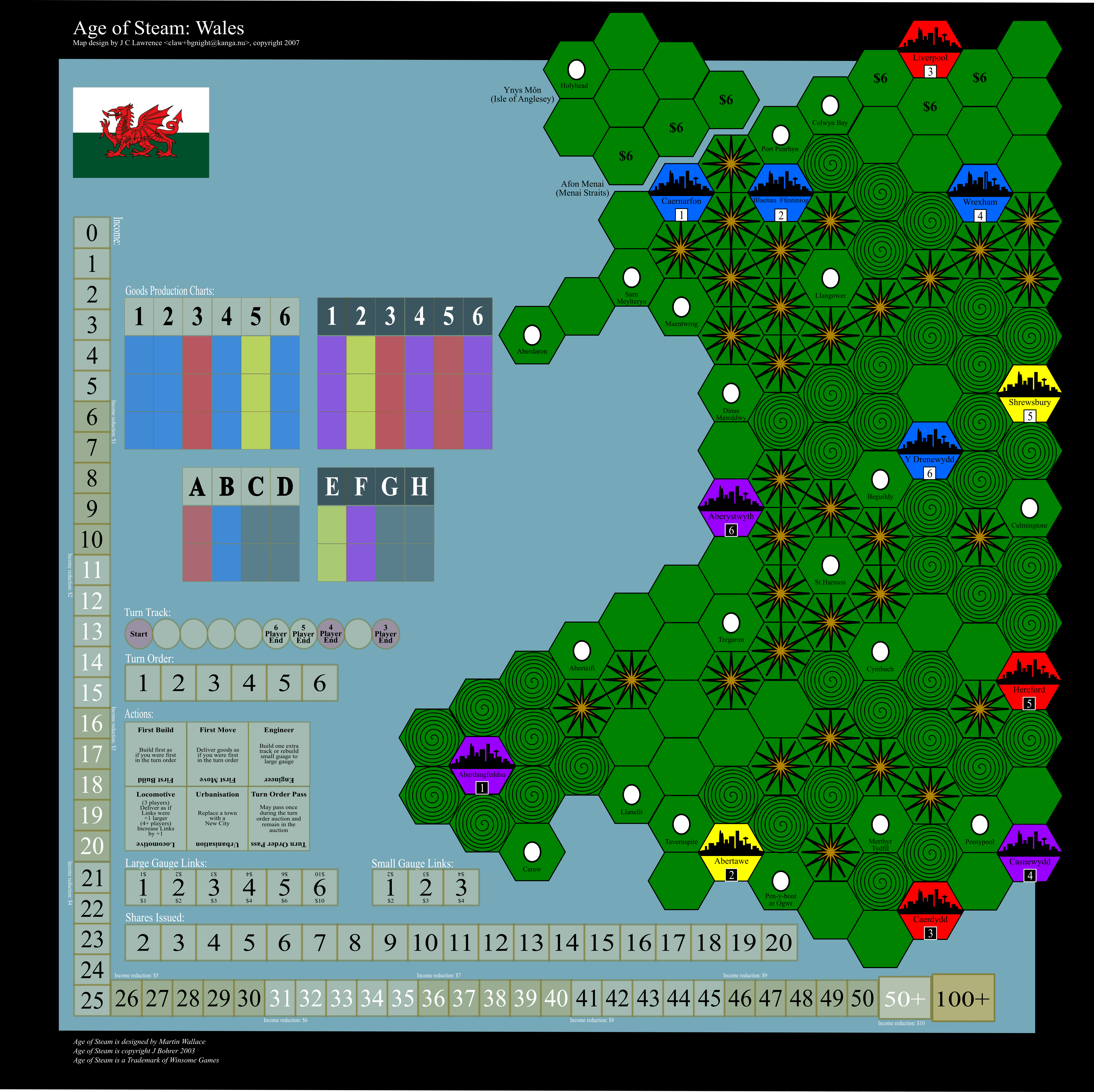 Age of Steam Expansion: Wales box art