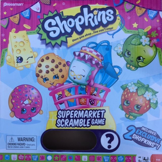 Shopkins Supermarket Scramble Game box art