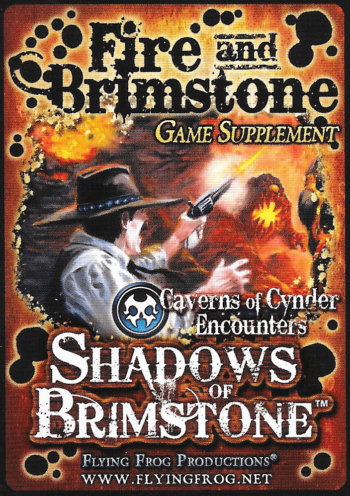 Shadows of Brimstone: Fire and Brimstone Game Supplement box art