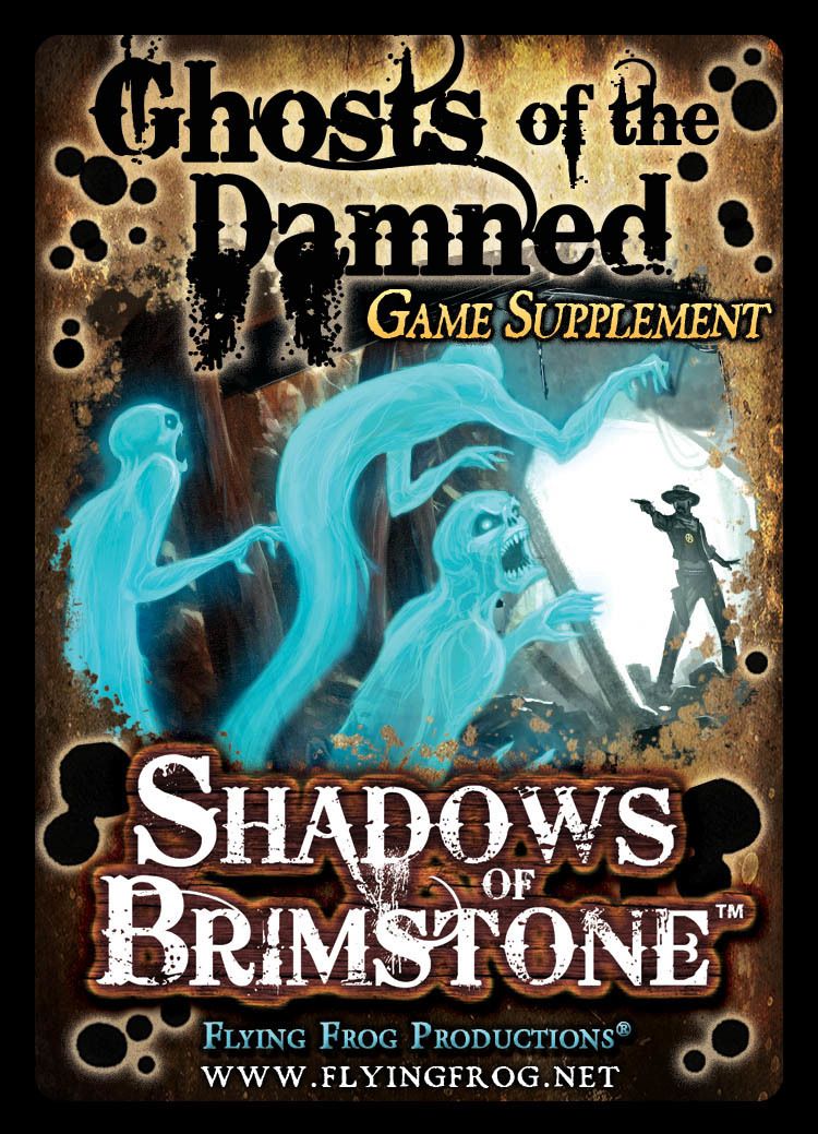 Coperta Shadows of Brimstone: Ghosts of the Damned Game Supplement