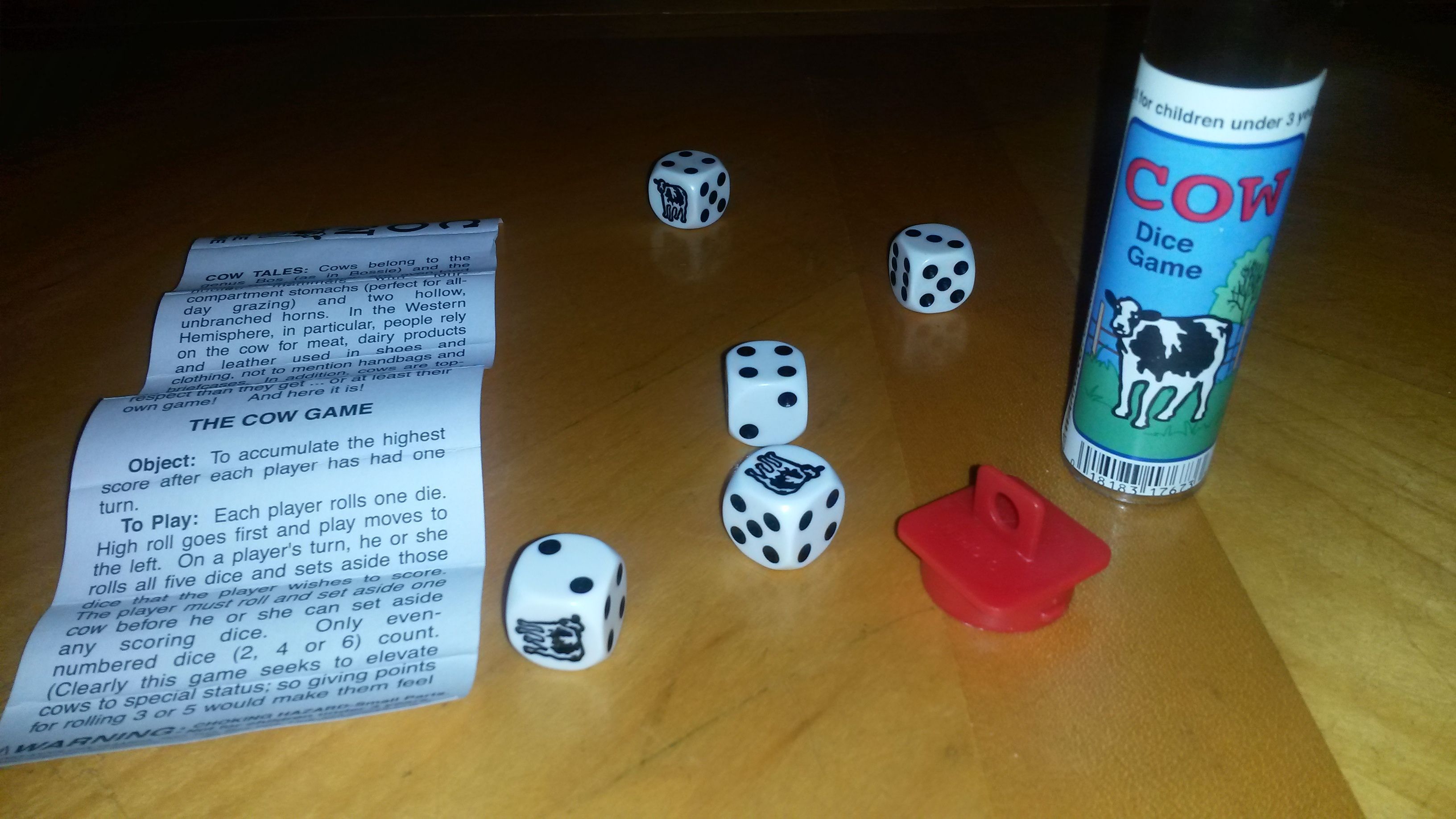 The Cow Dice Game box art