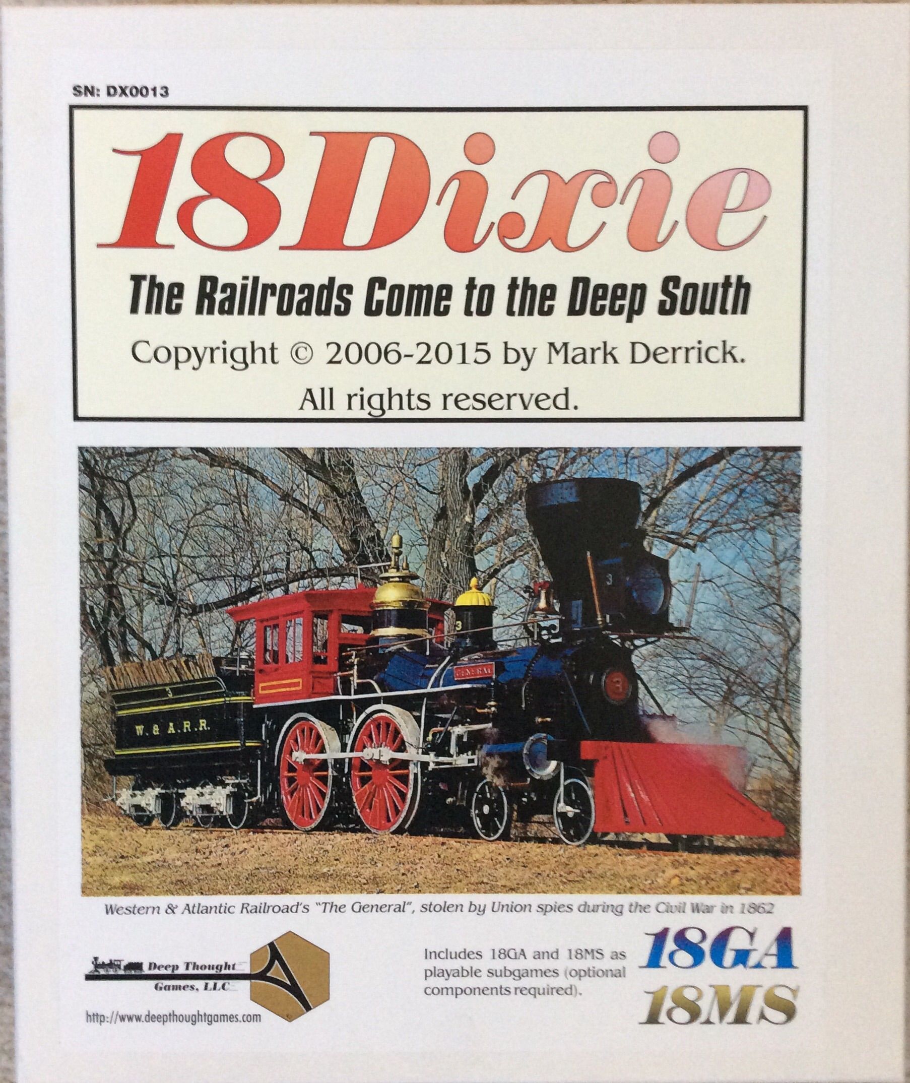 18Dixie with 18MS and 18GA doboz