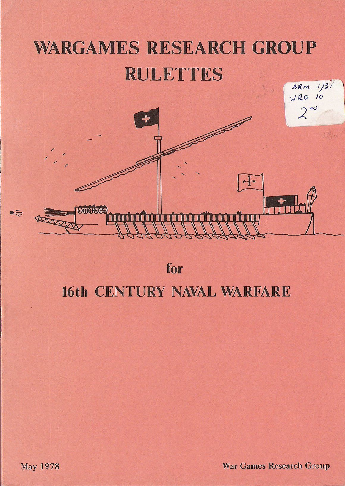 Rulettes for 16th Century Naval Warfare box art