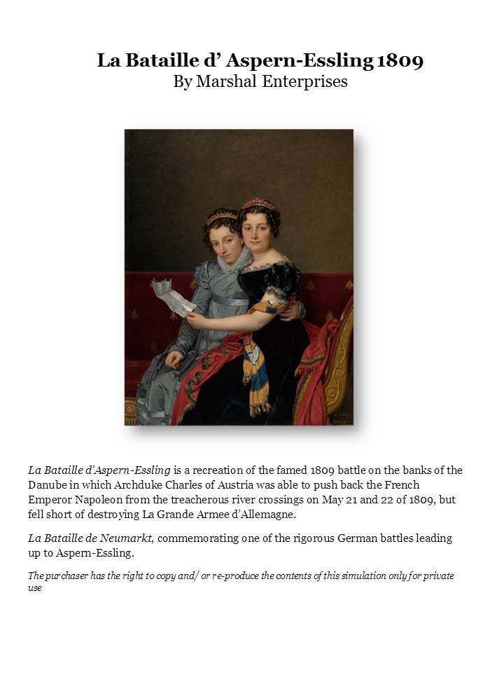 La Bataille d'Aspern-Essling 1809 box art
