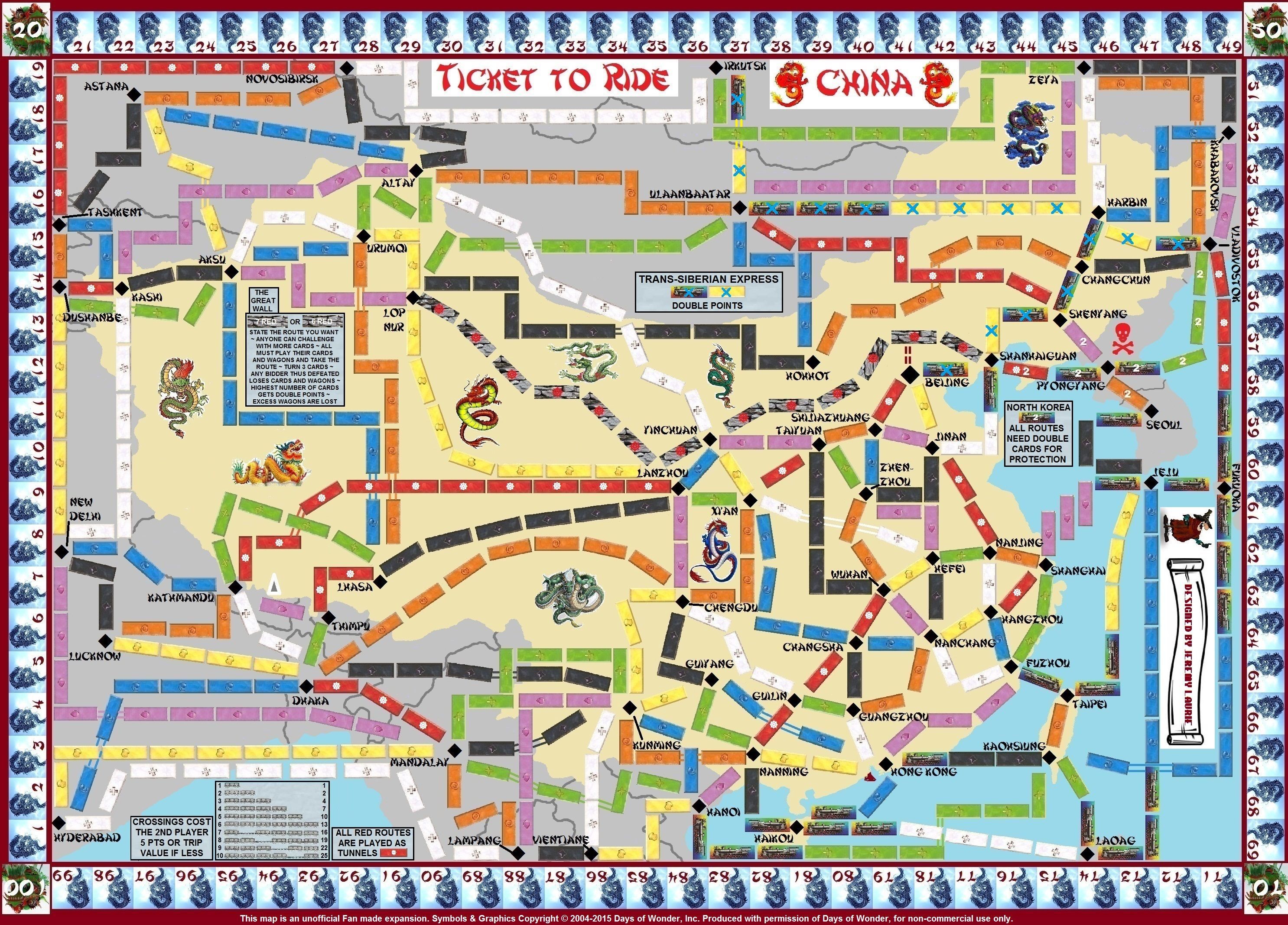 New China (fan expansion for Ticket to Ride) box art
