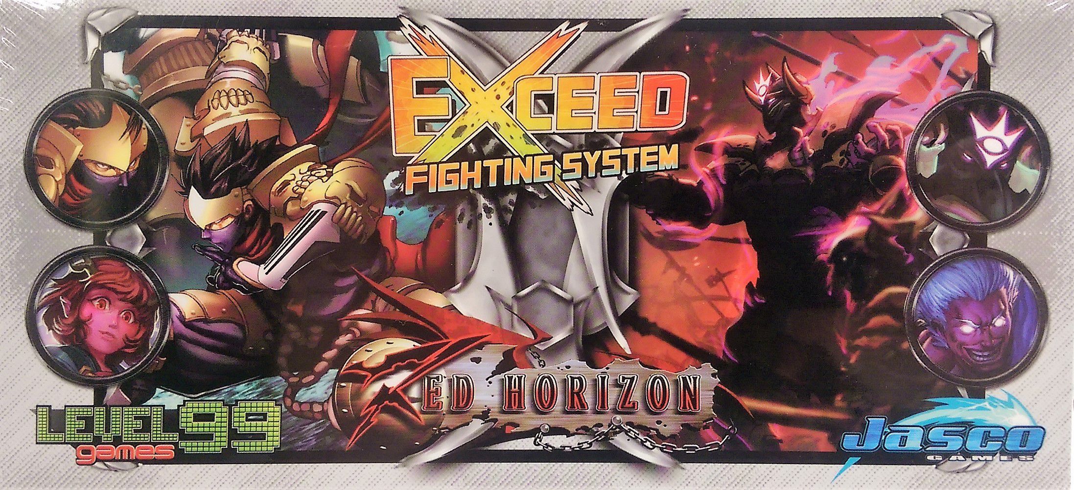 Exceed: Red Horizon – Satoshi, Mei Lien, Morathi, and Baelkhor box art