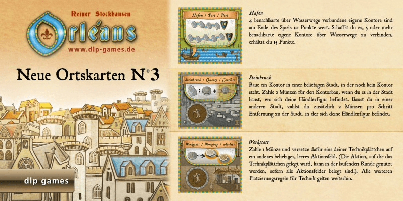Orléans: Neue Ortskarten N°3 doboz