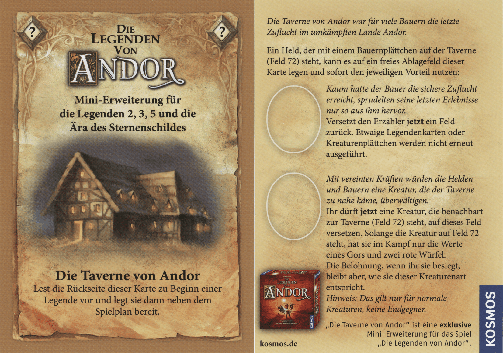 Die Legenden von Andor: Die Taverne von Andor doboz