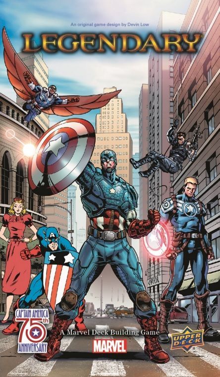 Legendary: A Marvel Deck Building Game – Captain America 75th Anniversary box art