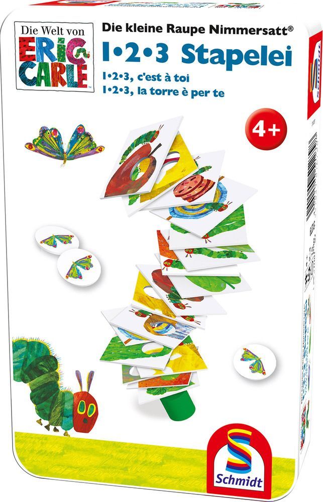 Die kleine Raupe Nimmersatt: 1 • 2 • 3 Stapelei box art