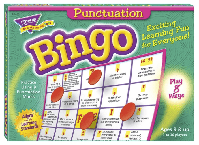 Punctuation Bingo box art