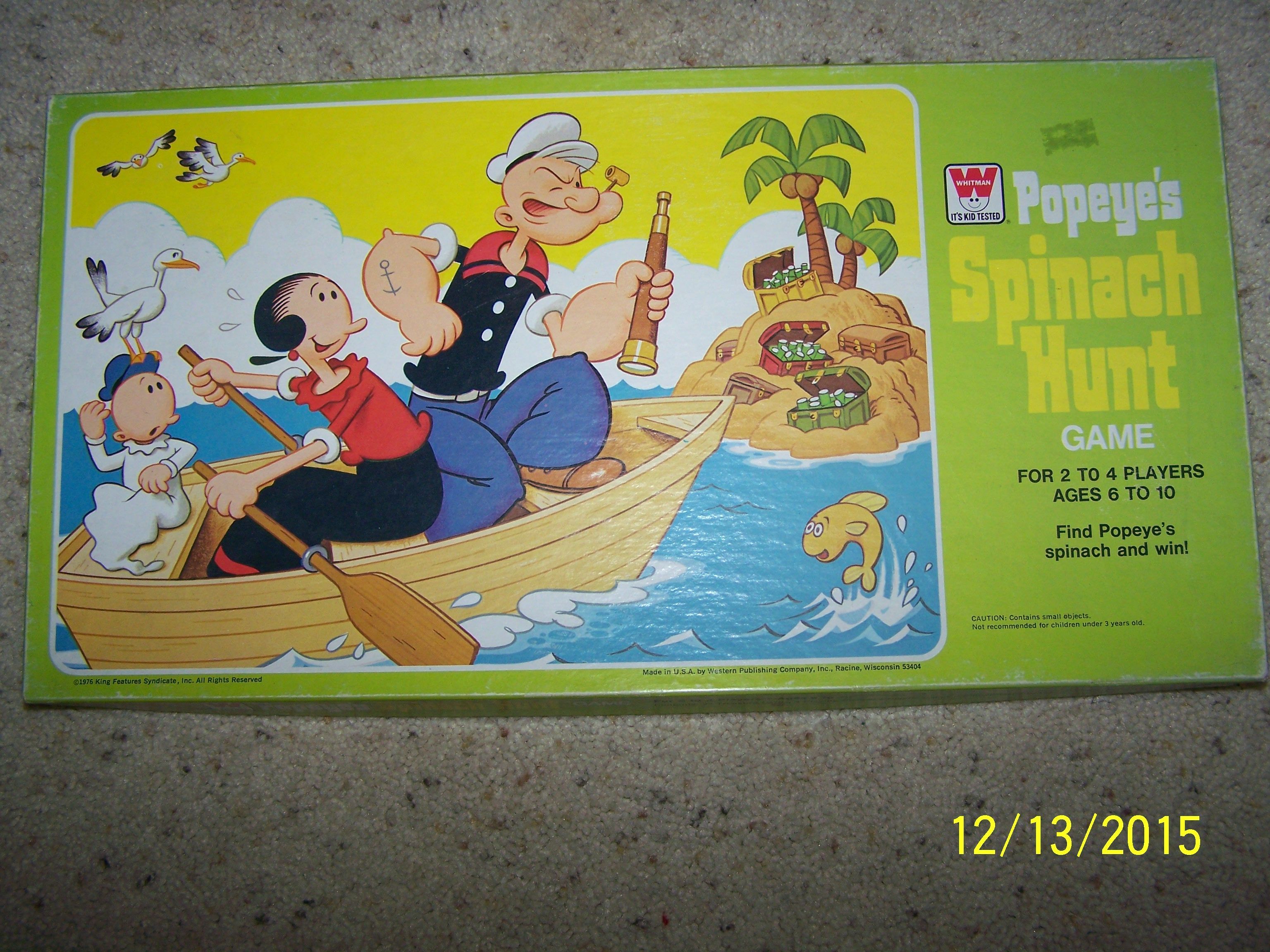 Coperta Popeyes Spinach Hunt Game