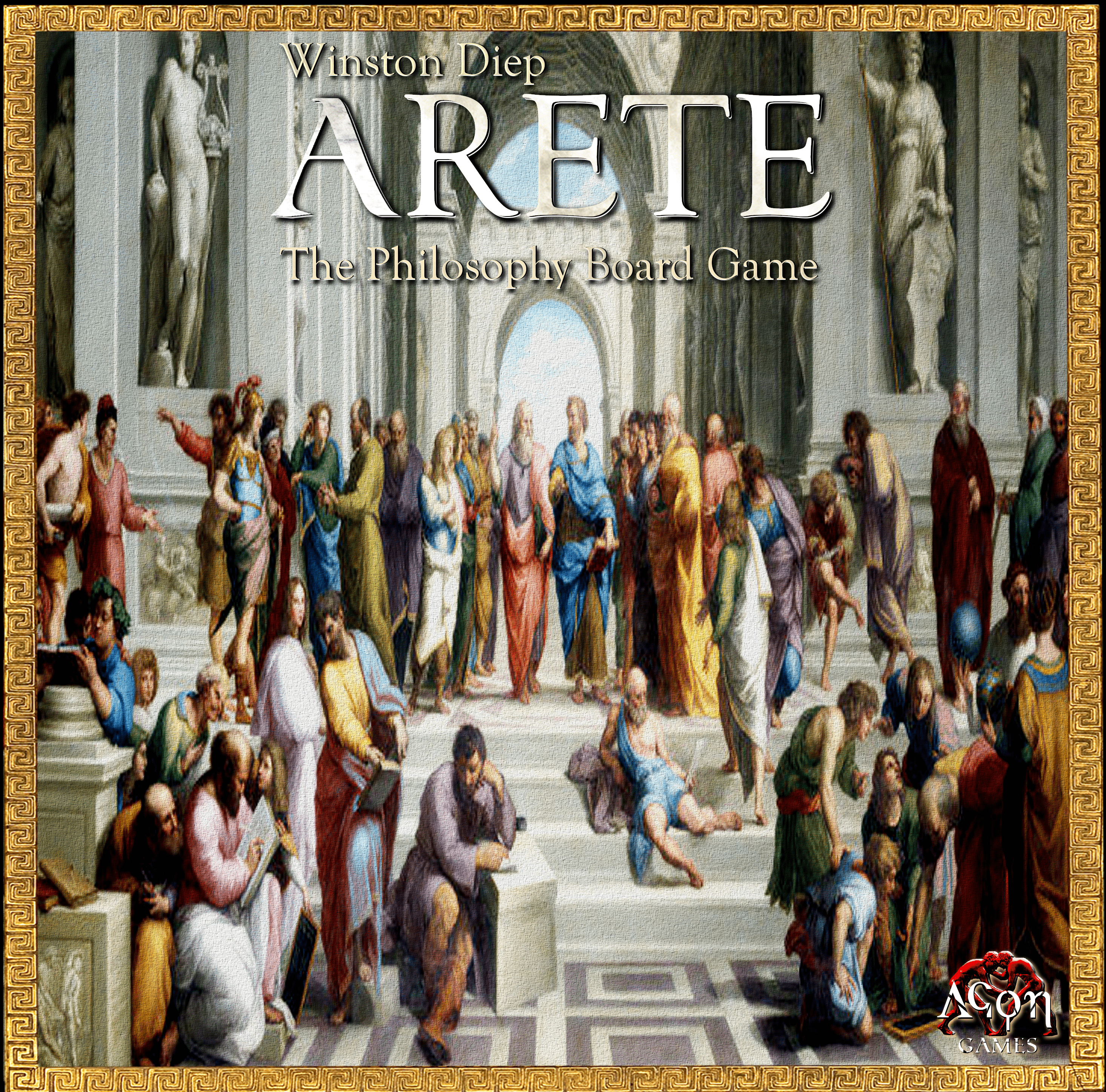 Arete: The Philosophy Board Game doboz