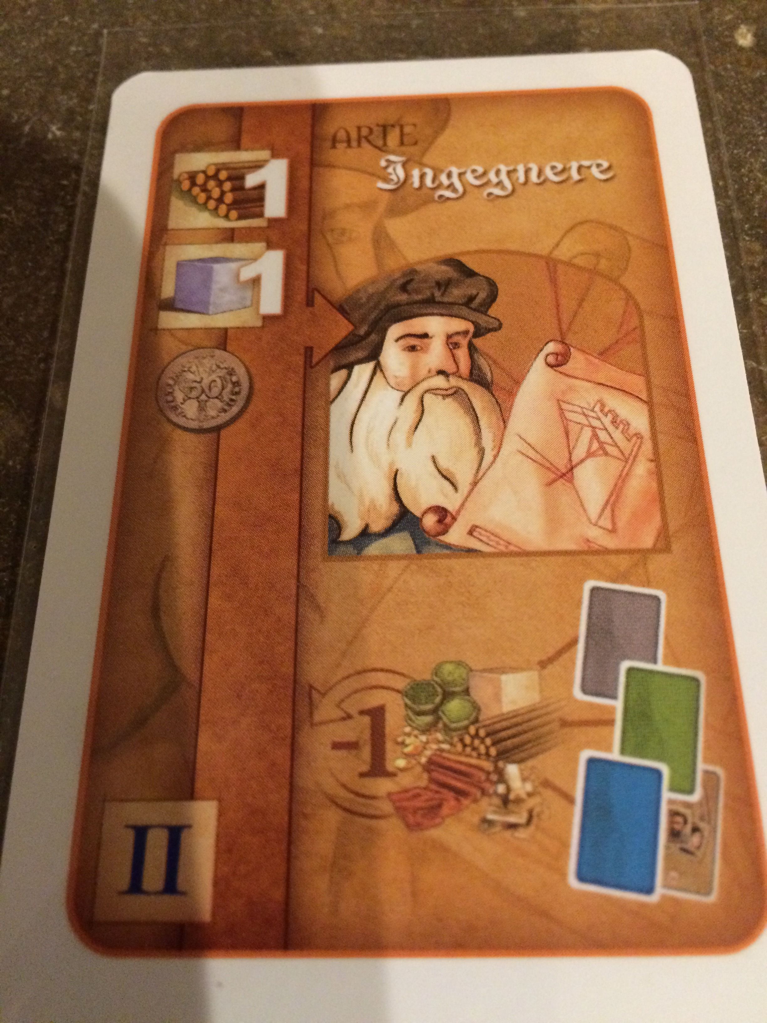 Florenza: The Card Game – Ingegnere Promo Card doboz