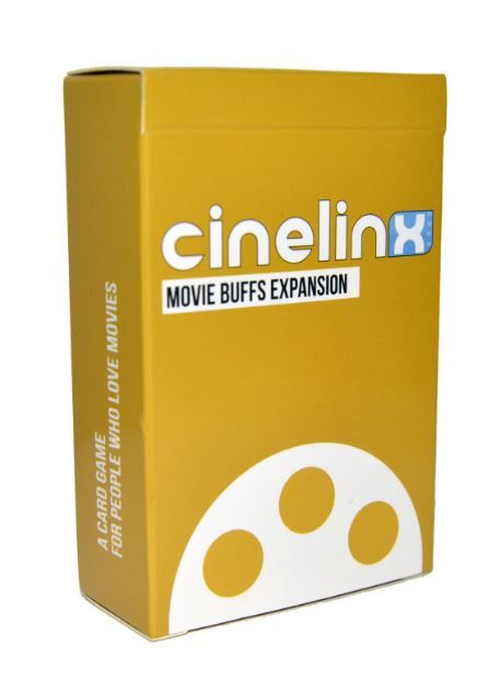 Cinelinx: A Card Game For People Who Love Movies – Movie Buffs Expansion doboz