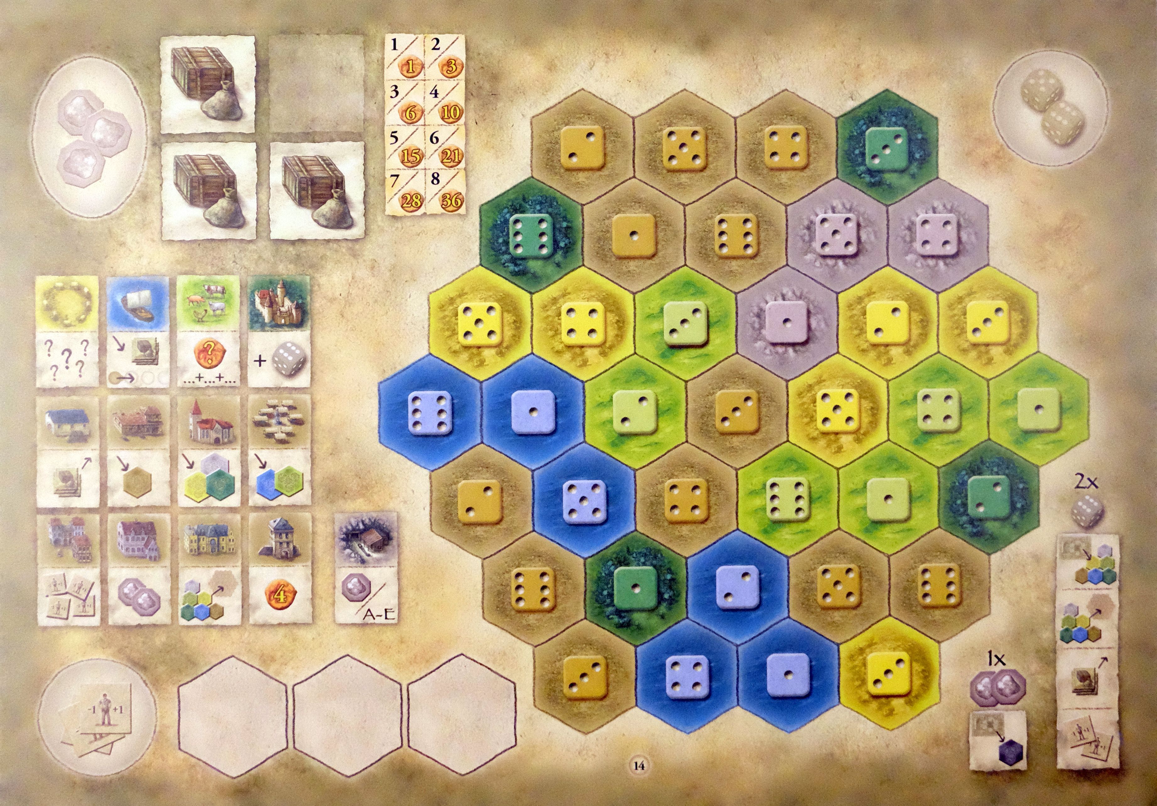 Coperta The Castles of Burgundy: 7th Expansion – German Board Game Championship Board 2016