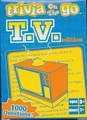 Trivia On The Go: T.V. Edition box art