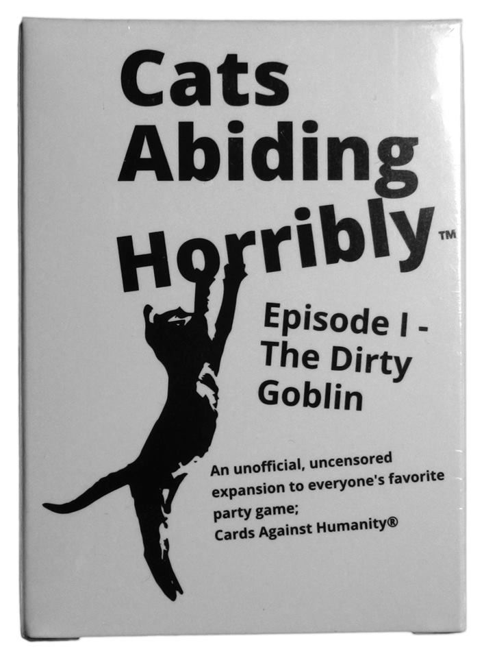 Cats Abiding Horribly: Episode I – The Dirty Goblin (fan expansion for Cards Against Humanity) doboz
